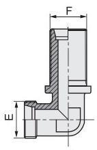 Reusable 90 Elbow Bulkhead Fittings Adapter Combination Joint Fittings