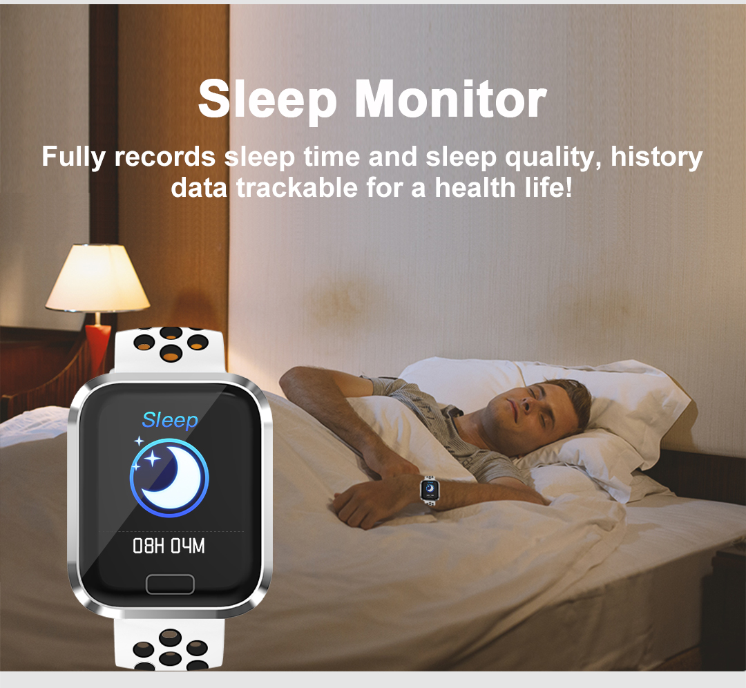 170mAh M56 TPU Smart Watch With Alarm Clock Touch Screen CALENDAR Body Temperature