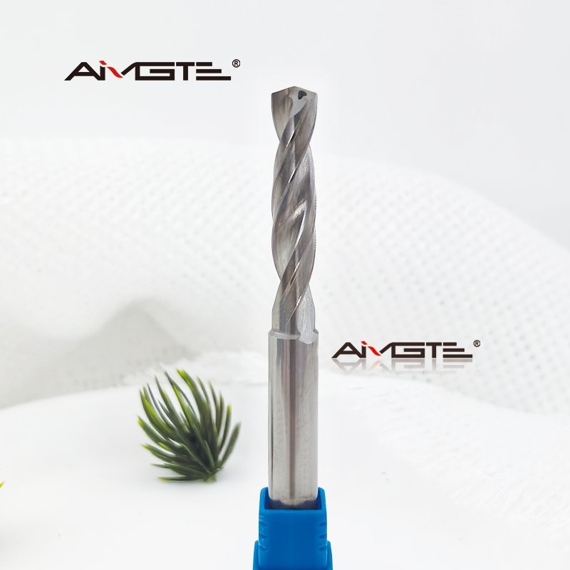 2 Flute Coolant Through Drill for Aluminum High Speed CNC Carbide Drill Bit with Internal Coolant Channels Precision Hole Making Tool