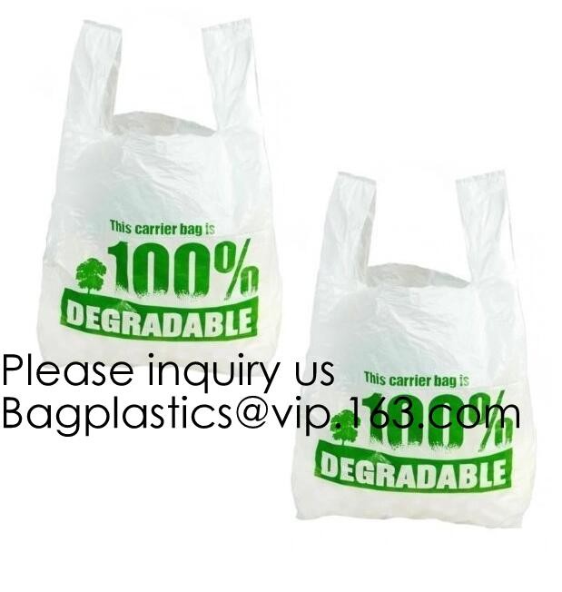 Tie Compostable Shopping Bag Corn Starch Based Wholesale Biodegradable 100% Compostable Bags On Roll