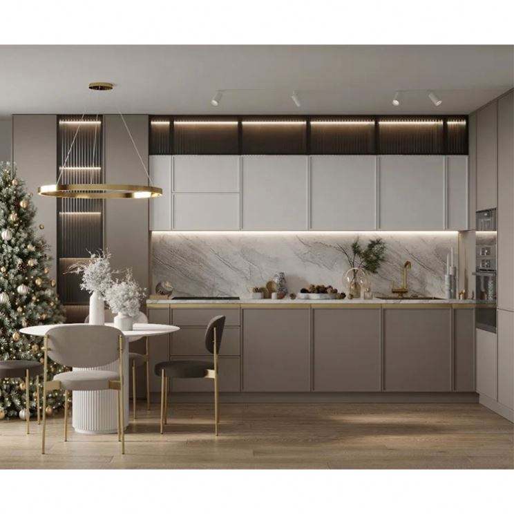 Highend Classic Pvc Removable Kitchen Cabinets Highly by with Quartz Stone Countertop