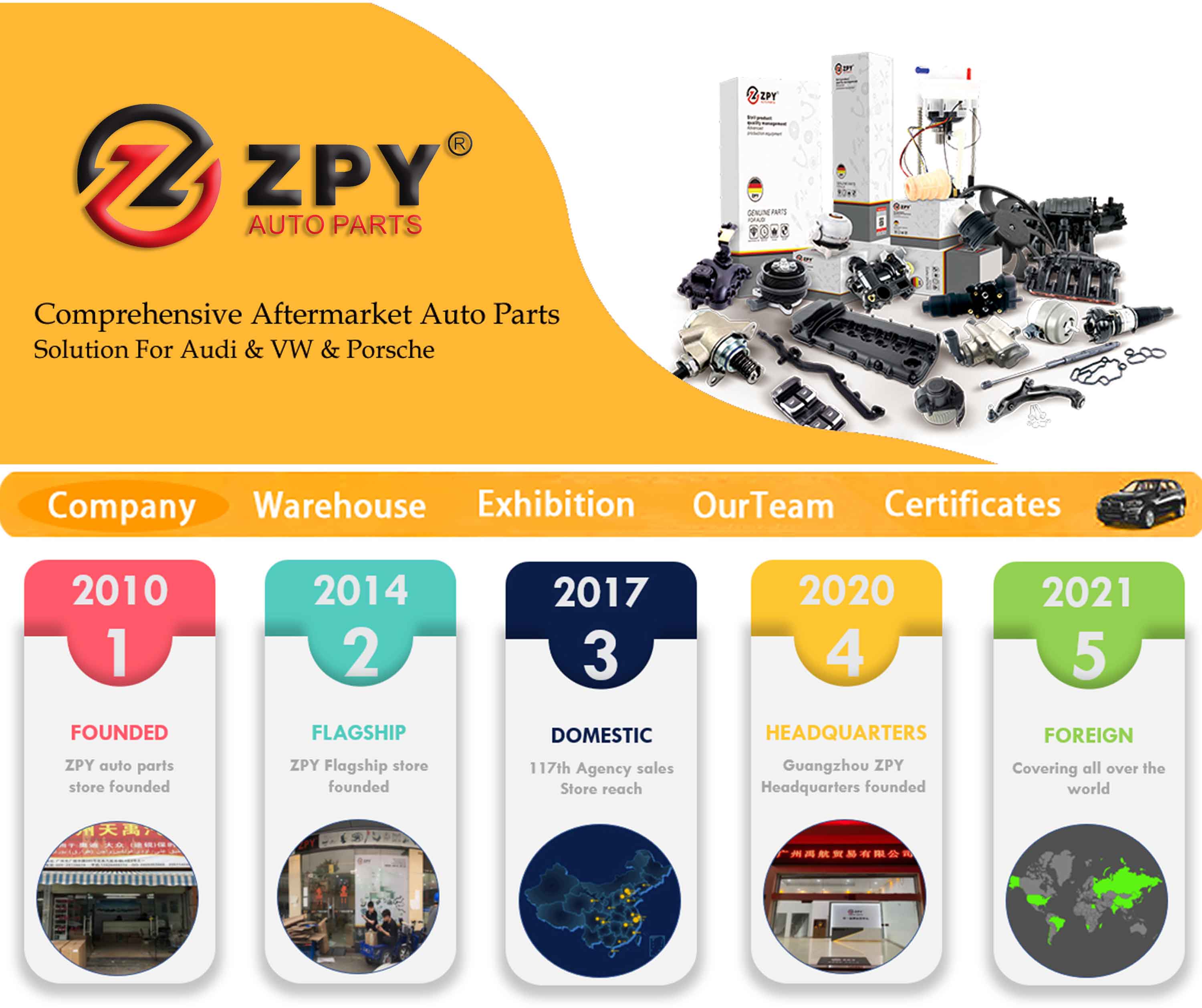 ZPY New Lambda O2 Oxygen Sensor OEM 07C906262BH 1K0998262L For Audi A1 8X A3 8V VW Passat CC EOS T5