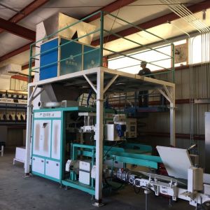 Wheat Grain Feed Peanuts Automatic Bagger Machine HMI Touch Screen