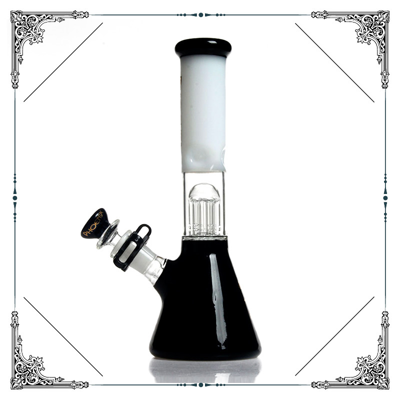 Phoenix Star 6 Tree Arms Perc Beaker Glass Bong Hand Blown Smoking Water Pipe