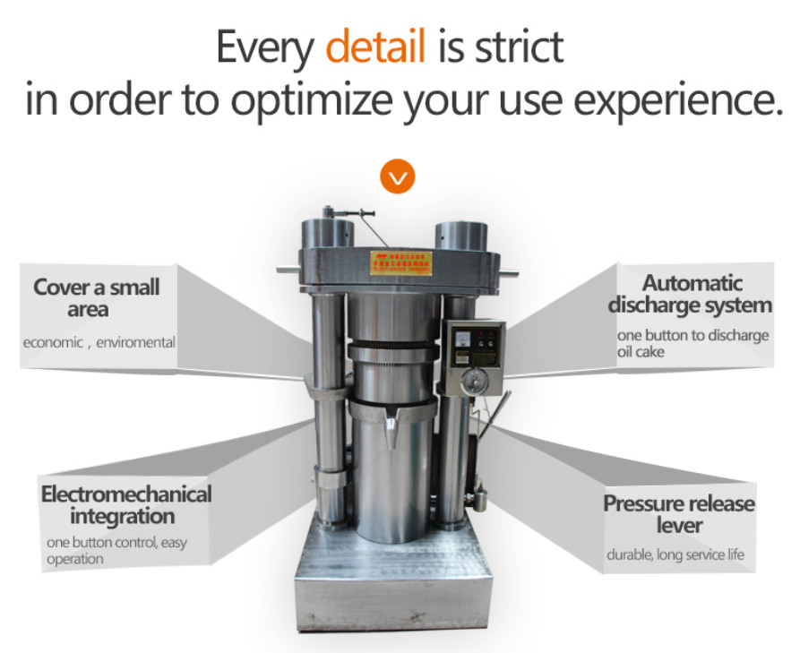 High Pressure Hydraulic Oil Press Machine For Sesame Avocado 670 * 950 * 1460mm