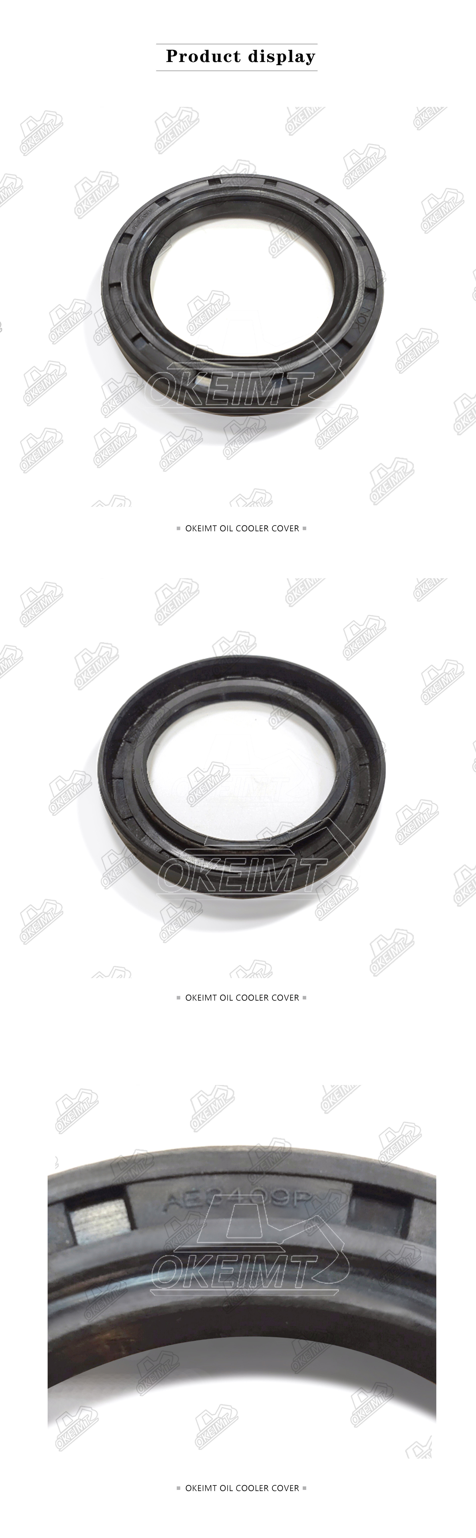 Round Mechanical Pump Oil Seal AE3409P AH8279E Crankshaft 6D105