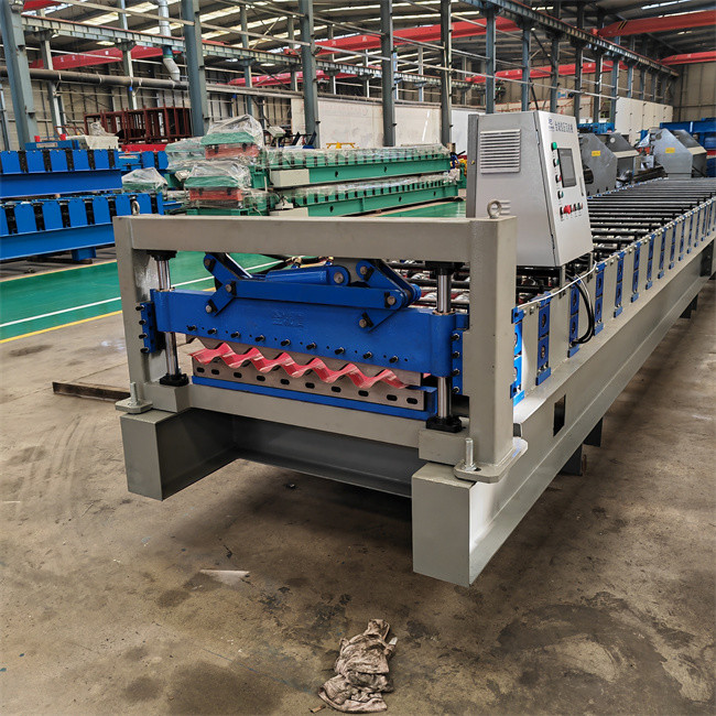 High speed manufacture iron steel corrugated sheet roll forming machine for Construction Material