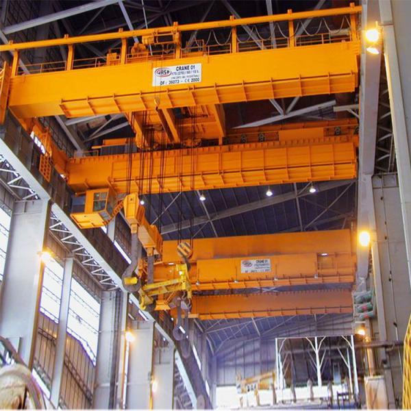 Heavy Duty Cabin Control Double Girder Foundry Cranes for Steel Metals