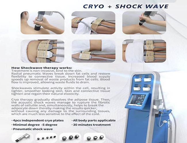 Cryo Shockwave Fat Reduction Cryolipolysis Slimming Machine