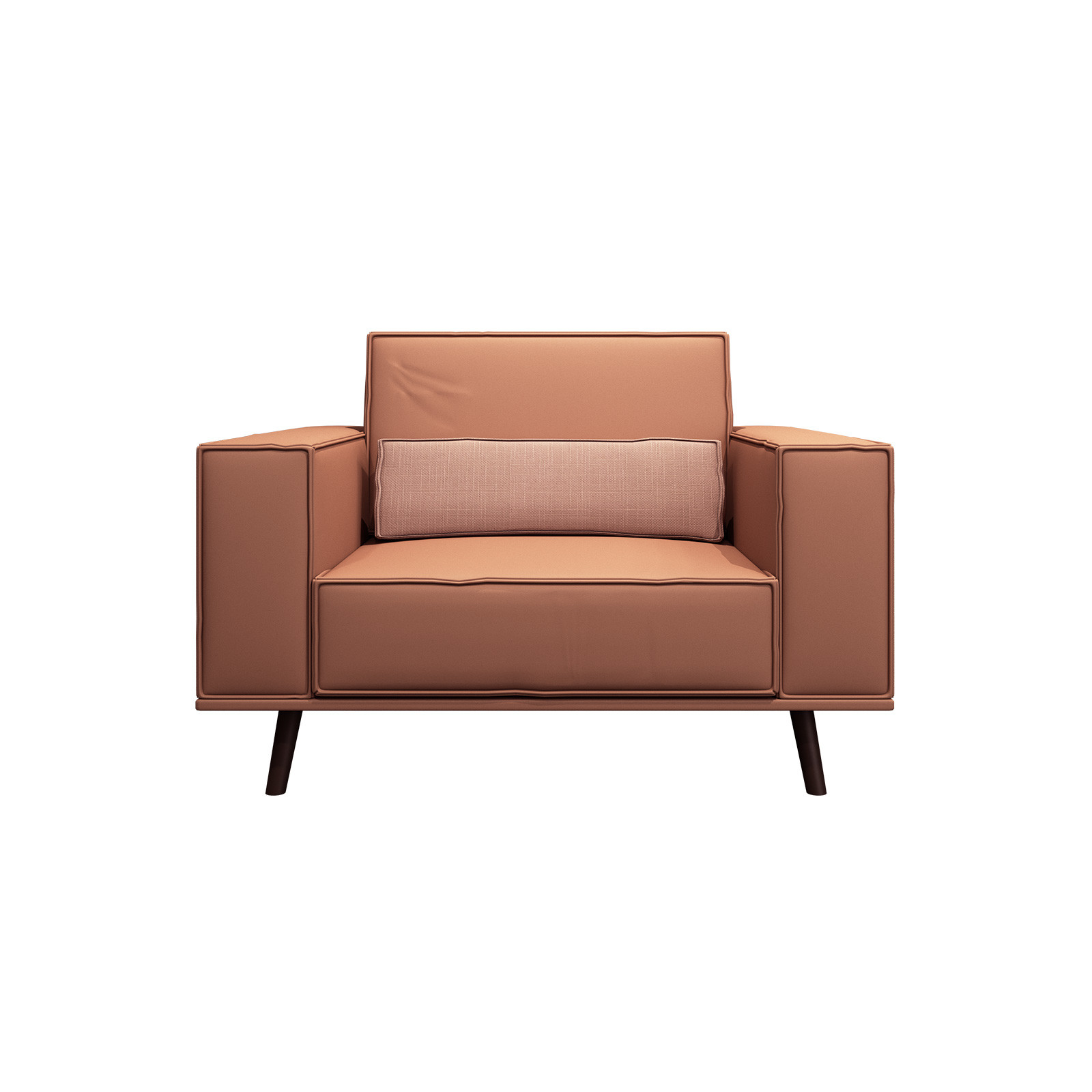 Joyful ever furniture factory Light luxury design sofa in Glossy painting frame and Italy leather upholstered