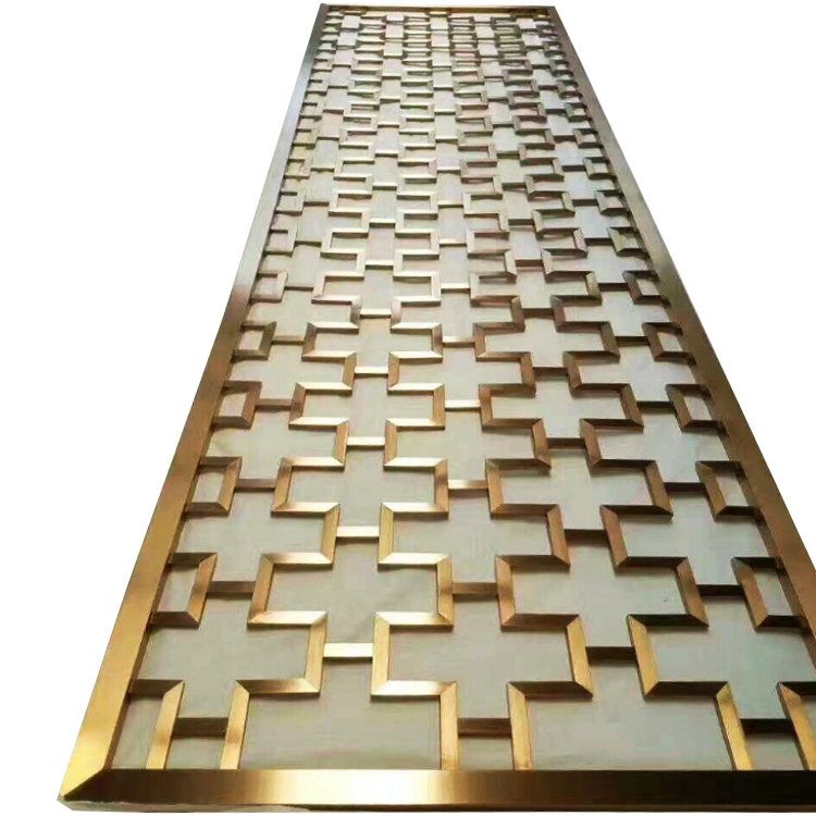Elegant separation stainless steel room divider wall panels