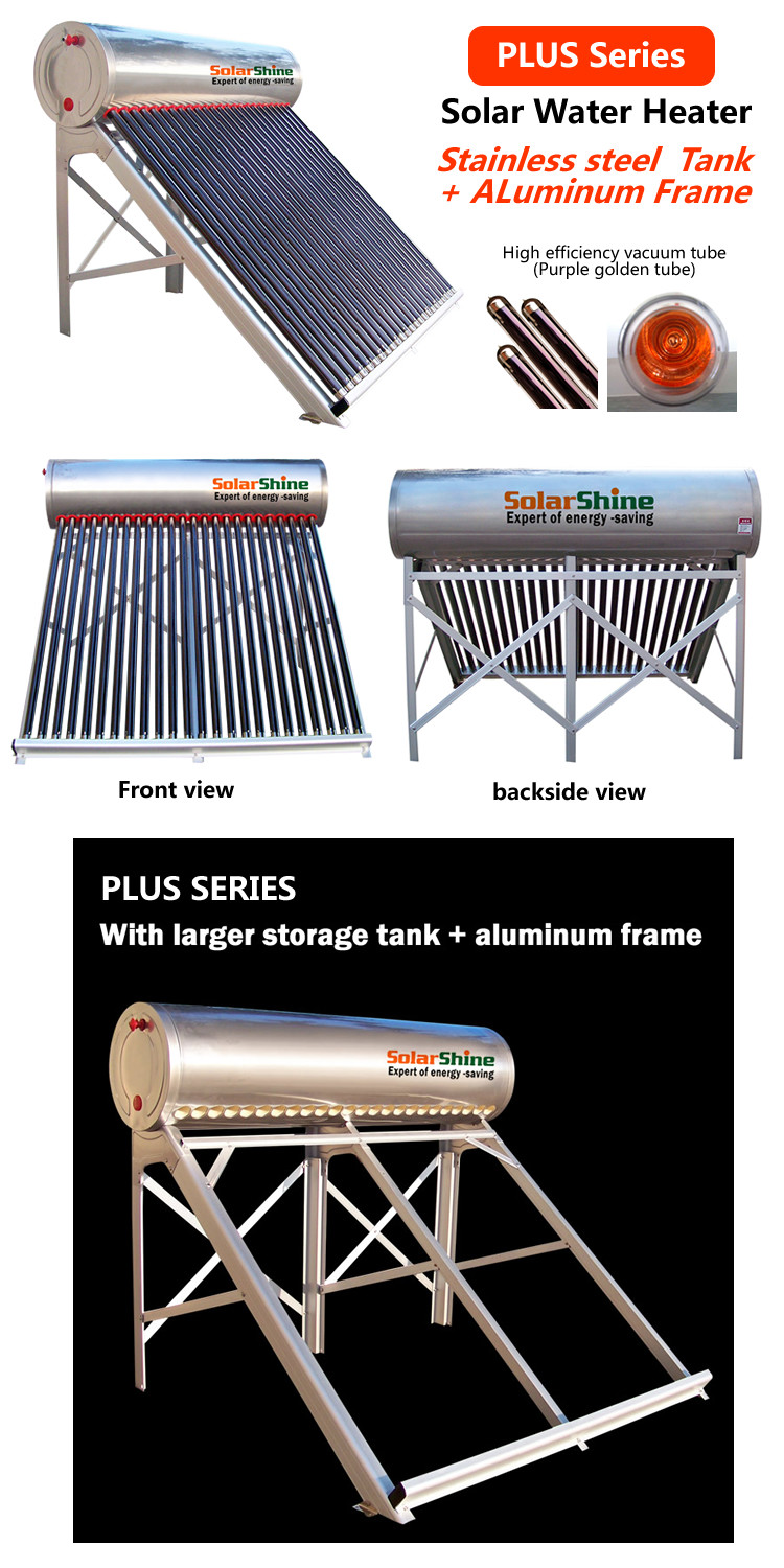 Reliable Vacuum Tube Solar Water Heater , Heat Pipe Solar Water Heater