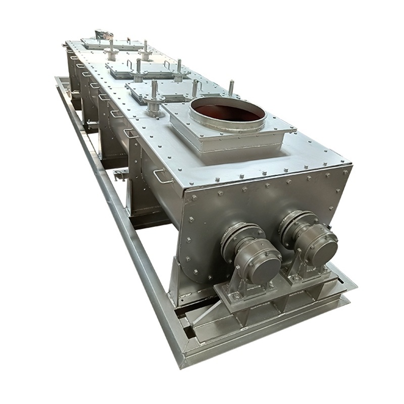OEM Custom Stainless Steel Blender Auger Conveyor Biaxial Dust Humidifier Mixer