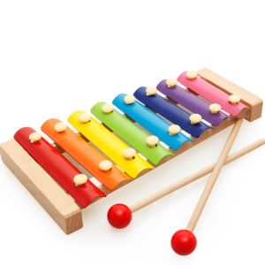 China 8 Notes Piano And Xylophone Toy With Wooden Frame on sale