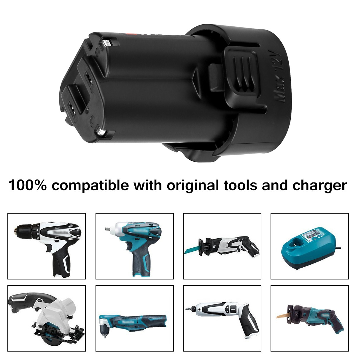 FCC RoHS Cordless Drills Battery 10.8V 3.5AH Makita Battery Packs