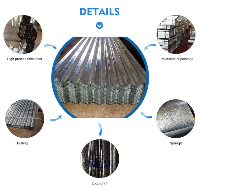 PPGL 0.5mm 12m Length Corrugated Steel Sheet
