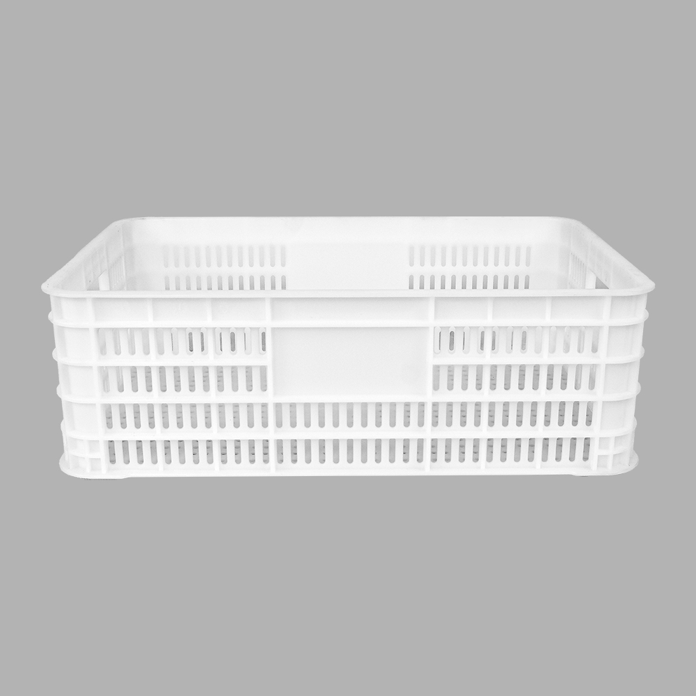 Customized Logo Stackable Plastic Storage Basket for Supermarket Display and Storage