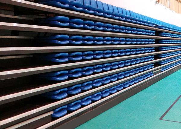 Indoor Movable Telescopic Grandstands Automatically Folding Seating For Sport