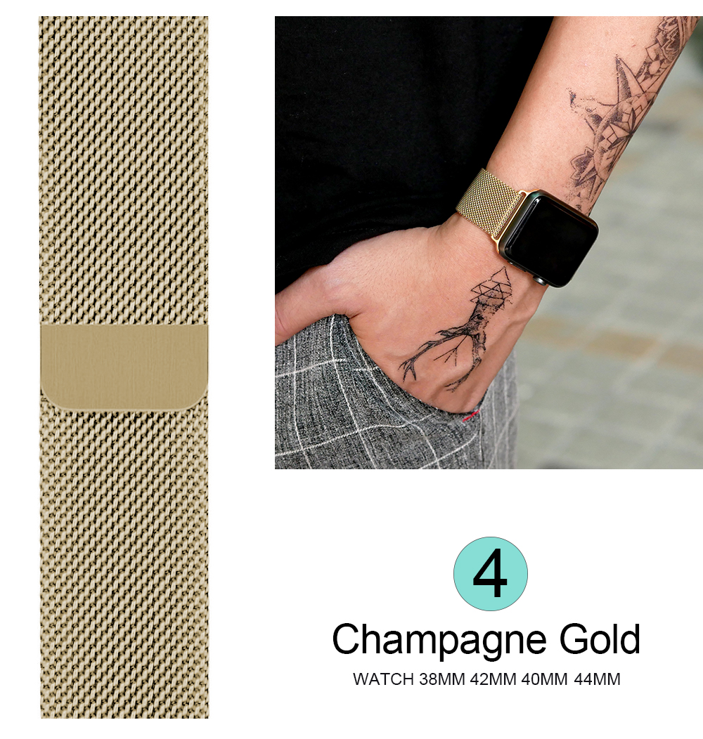44mm metal bracelet smart Magnetic Closure Clasp 42mm watch charging band