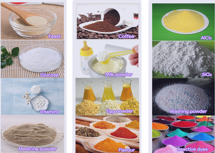 Efficient Spray Drying Machine Dried Powder Collection ≥95% PLC Control 316L Material