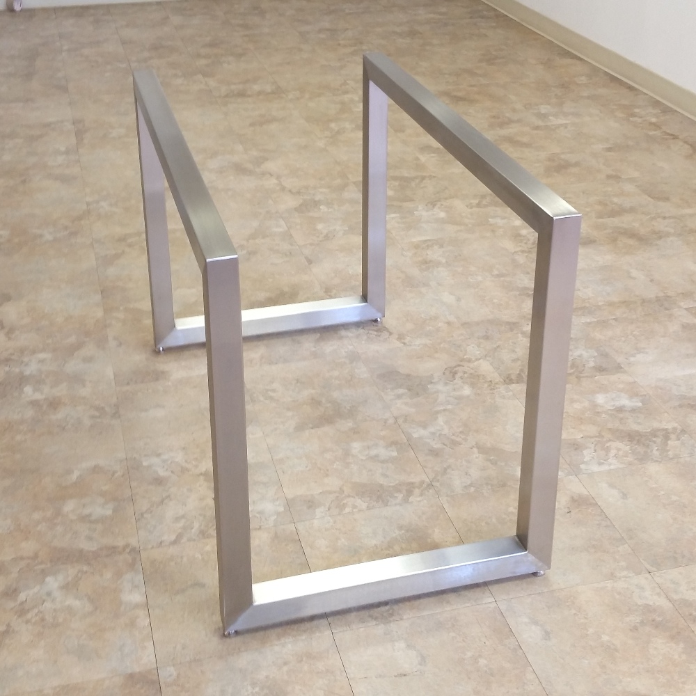 Customized Furniture Leg Metal Bar Table Base Frame with Adjustable and Black Finish