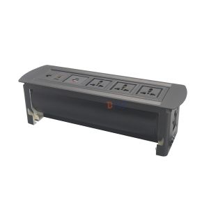 Customized aluminum smart office desk power socket with usb