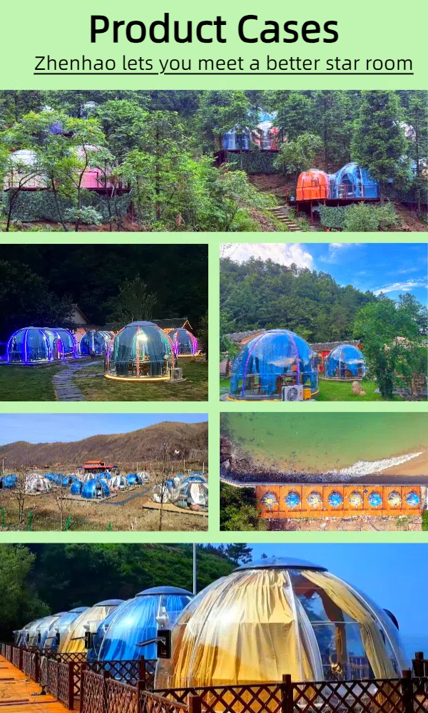 Luxury Bubble Tent Outdoor Glamping Pod Party Dome Tent Clear PC Resort House For Sale