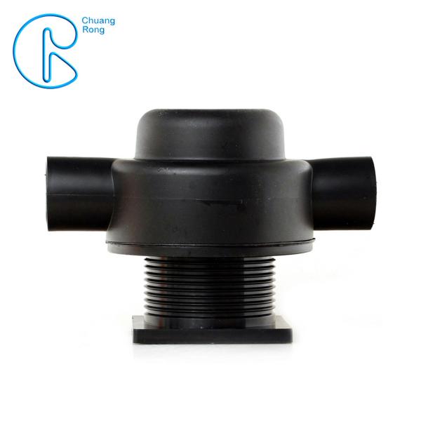 PN6 50-110mm HDPE Drainage Fittings Siphon Vertical Floor Drain With Injection