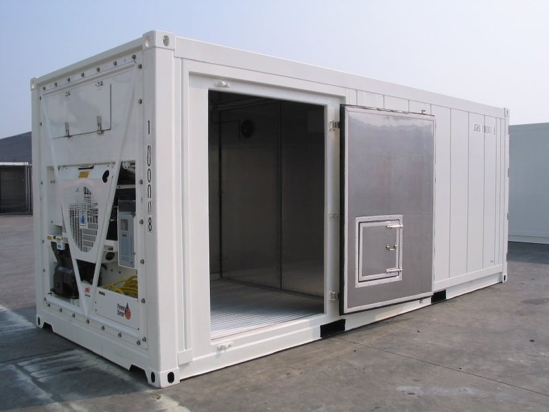 Dual Temperature 2-Room ISO 20ft Marine Refrigerated Container ISO Certified Aluminium Deep Freezers with Corten Steel