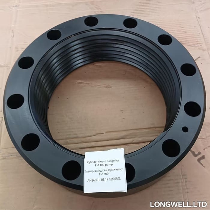 Mud Pump Fluid End Liner Flange AH36001-05.17 35CrMo Mud Pump Fluid End Parts