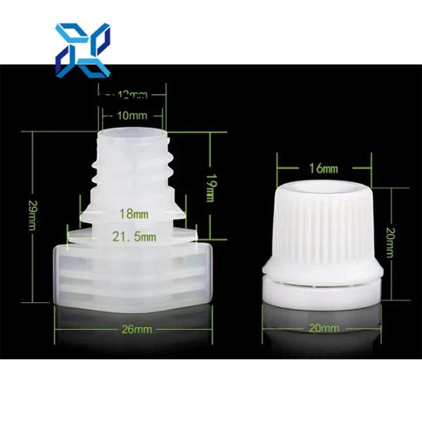 Eco-Friendly Big Size Plastic Spout Cap Easy Open For Stand Up Pouch Food