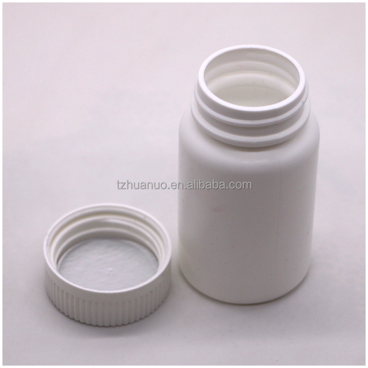 100ml PE Bottle Wide Mouth Plastic Empty Bottles Capsule Containers with Screw Cap