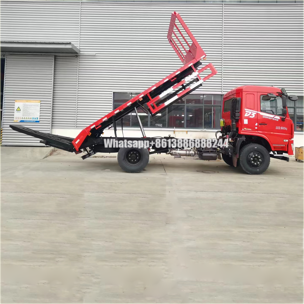 DONGFENG D3S Flatbed Dump Truck Flat Bed Truck Transport With Eighth Speed Gearbox