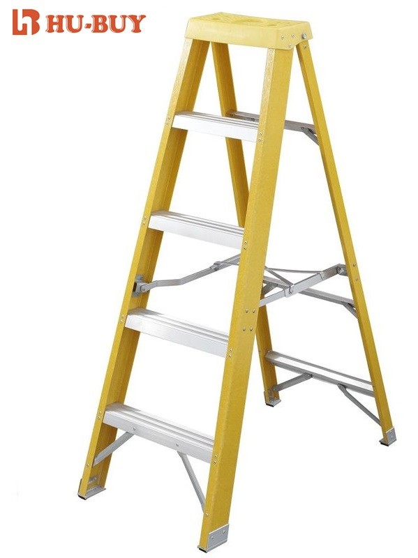 Household Fiberglass Step Ladder 2x5 Steps With Hand Work Tray