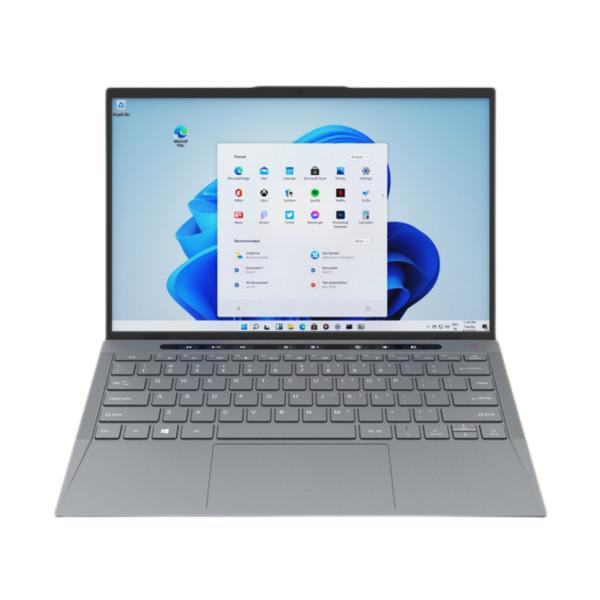 14 inch Portable Laptop Computer TigerLakeU 1115G4 128GB SSD Windows 10 Metallic
