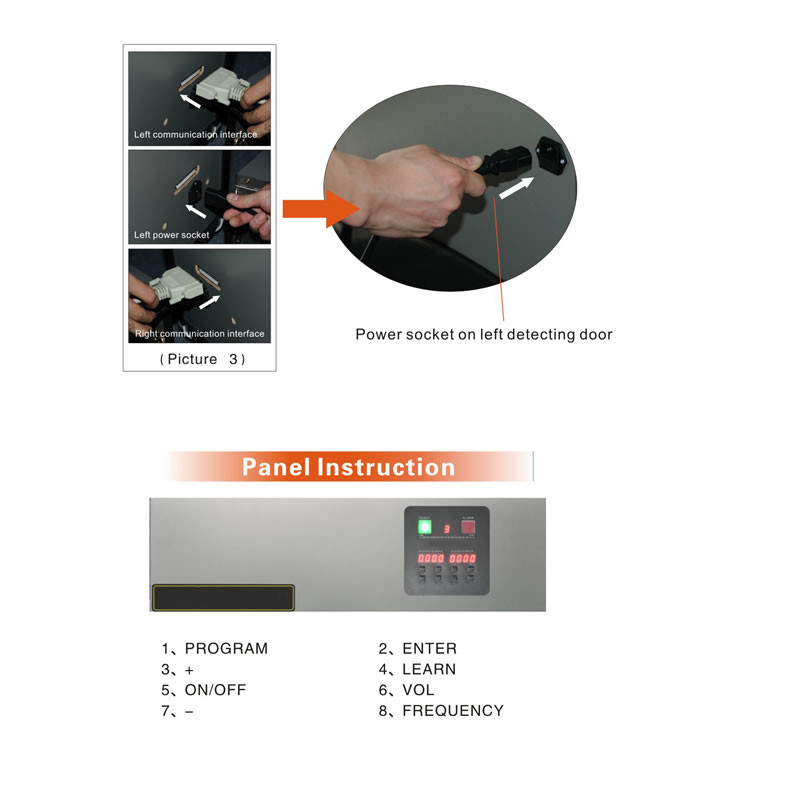 Multi Zone High Sensitivity Walk In Metal Detector Security Check International Standard