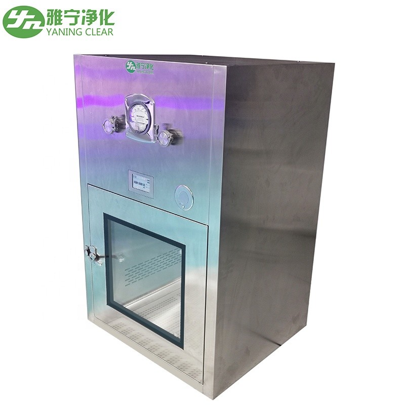YANING Sterilizing Clean Room Equipment Pass Through Box Phramaceutical Dynamic Pass Box
