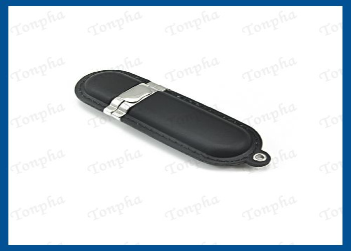 Genuine Leather USB Flash Drive Memory Stick With Customized Engraved Logo