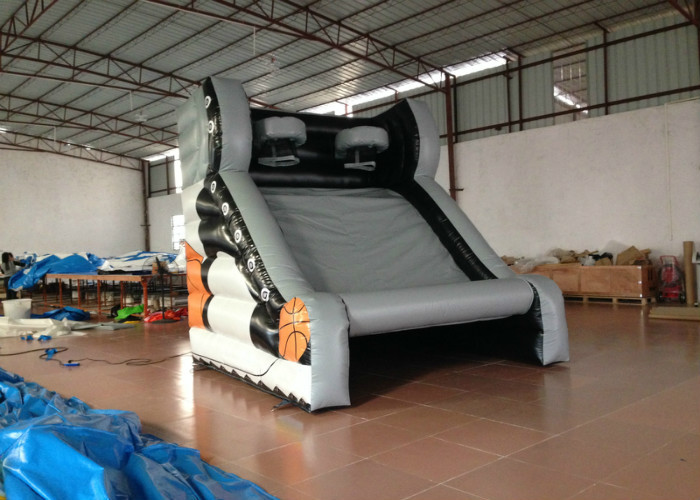 Different colours inflatable basketball shooting games for children