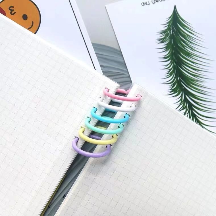 Color Plastic Loose Leaf Double Clasp 15 20 27 28 32 35 40mm
