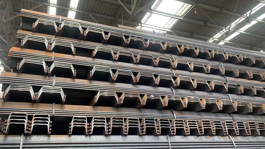 Hot Rolled 400*100*10.5 U-Shape Steel Sheet Pile S275 S355 Mild Low Carbon Steel Sheet Pile for Sale Factory Price