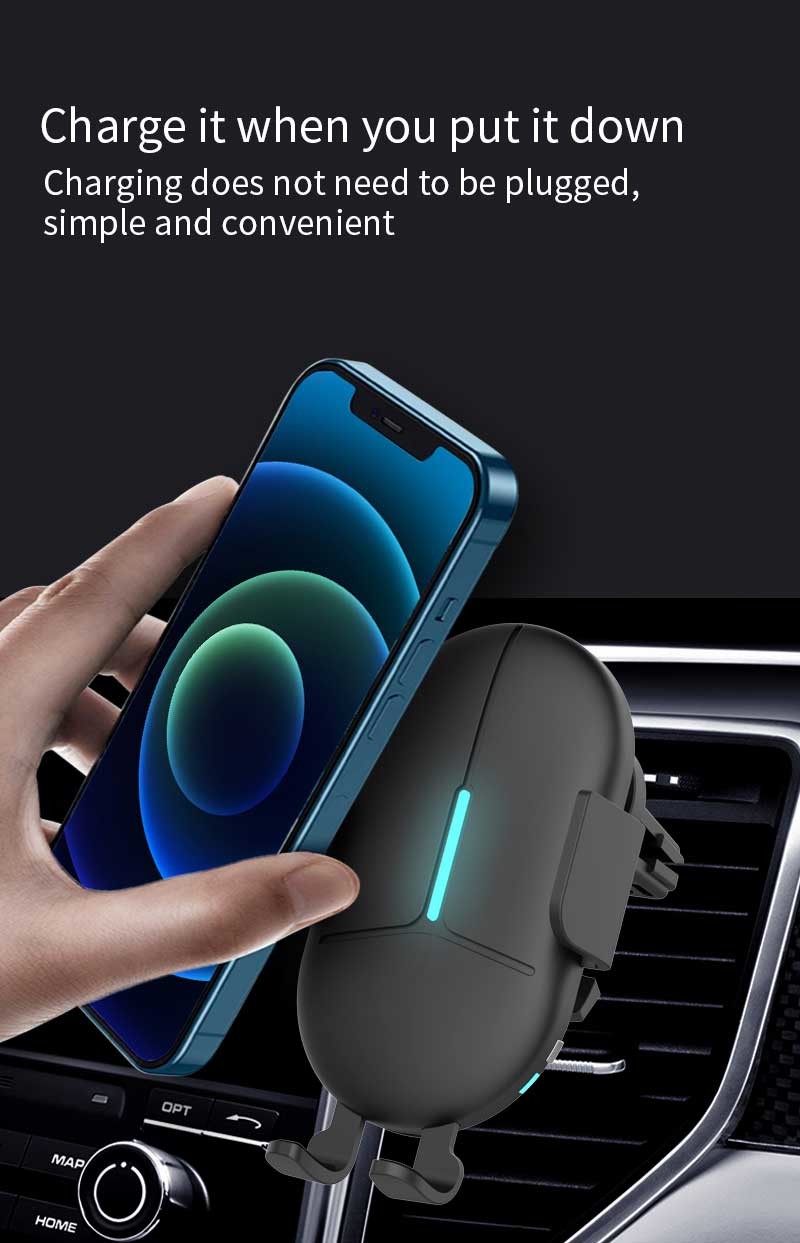 Automatic Induction 15W Wireless Car Charger Pad For Huawei P30 P40 P50