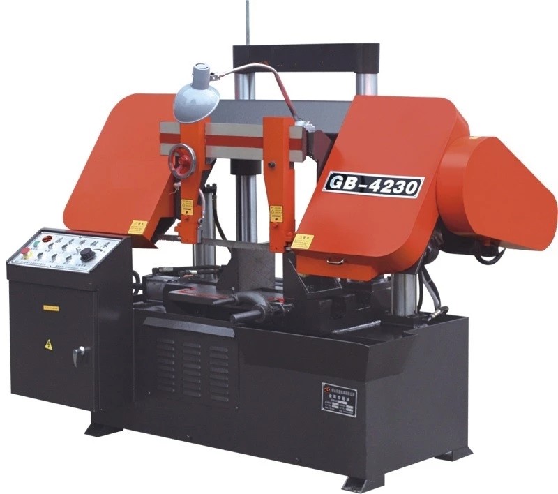 GB4230 metal band sawing machine double column hydraulic automatic feed structure cutting 300mm diameter metal
