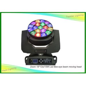 Led Zoom Moving Head 19pcs 12w Beam Led Moving Head Light Bee Eye Stage Lighting