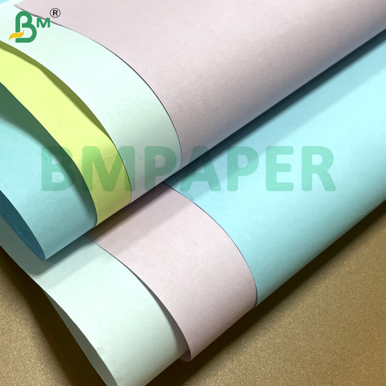 50-75gsm Colored Carbonless Paper CB / CF / CFB A2  650x910mm & Letter Size for Receipt & Form Printing