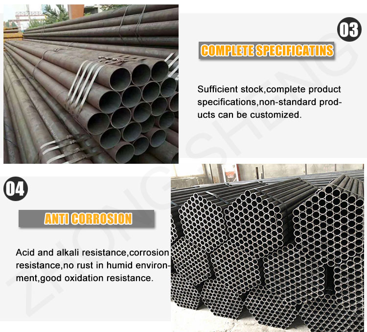 Certified GS Tisi SIRM SASO Square Hot Rolled API 5L X42Grb ASTM A106 for Oil Structure 6m 12m Carbon Steel Pipe Fitting