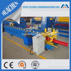 Color Steel Glazed Ridge Cap Roll Forming Machine with PLC Computer Control to