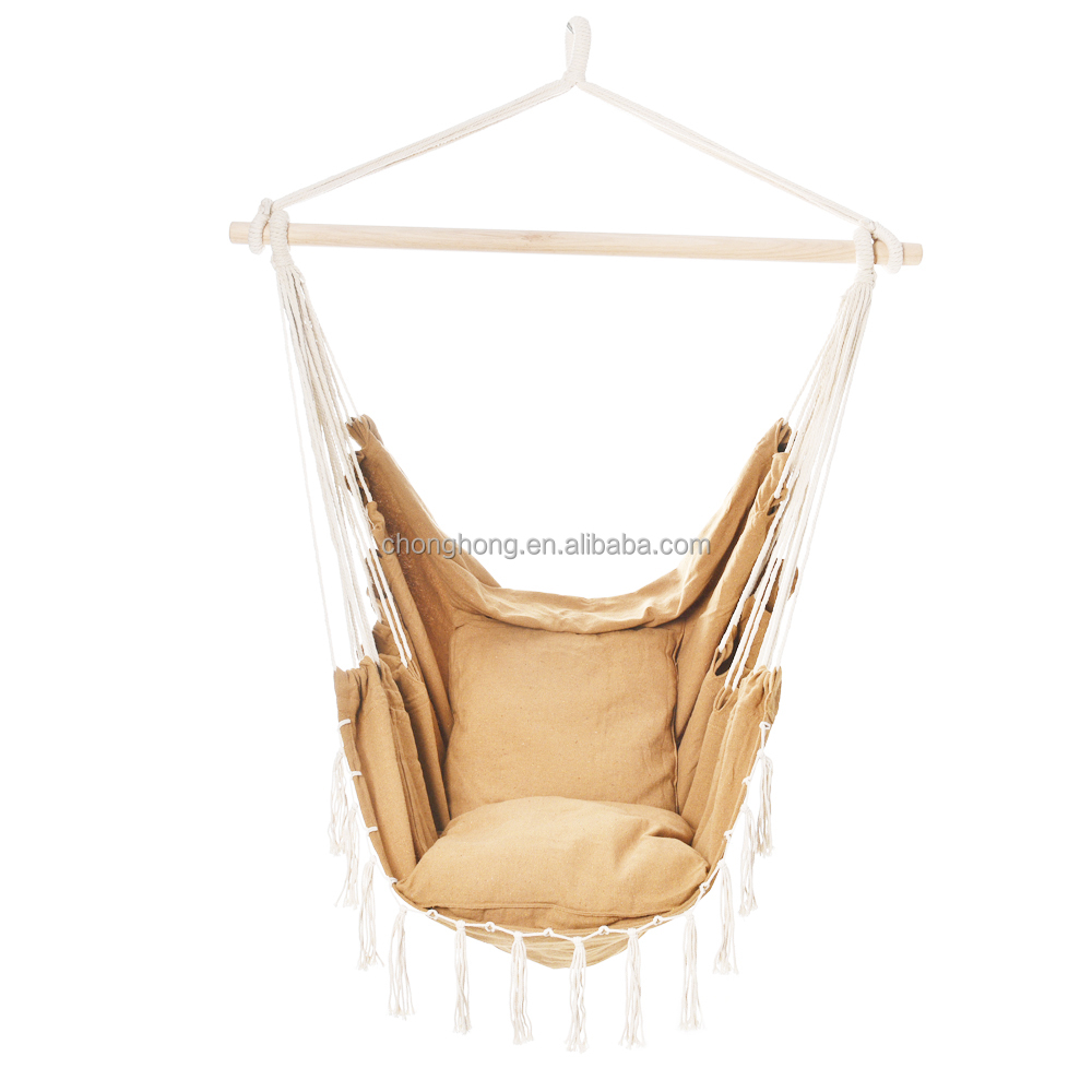 Outdoor Indoor Cotton Poly Hammock Garden Backyard Hammock