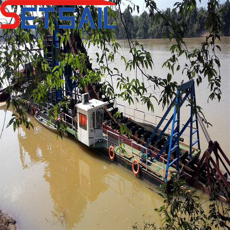 Chain Bucket River Gold Mining Machinery