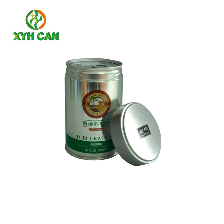Coffee Tin Can Food Grade Certificate Metal Round Box for Instant Coffee Powder coffee bean